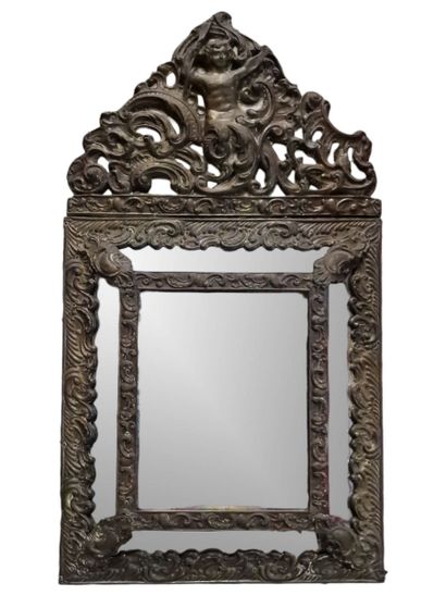 LITTLE Louis XIII style FRONTON MIRROR -...