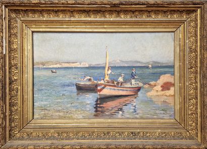 Octave GALLIAN (1855-c.1905)
Toulon, Barque...