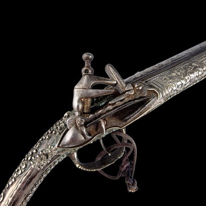 PAIR OF ARCON FLINTLOCK PISTOLS
Chased round...