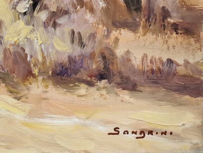EUGENE SANDRINI (1925-1998)
Abricotiers d’automne
HUILE...