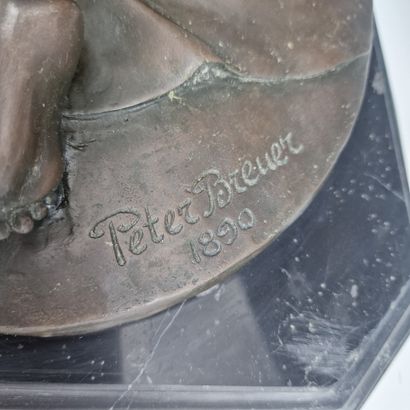 After Peter BREUER (1856-1930) 
Seated female...