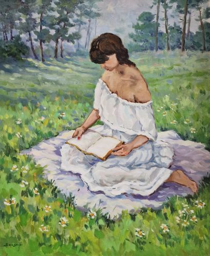 EUGENE SANDRINI (1925-1998)
Jeune femme en...