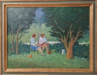 FORSTER (20th century) 
Discussion in a park...