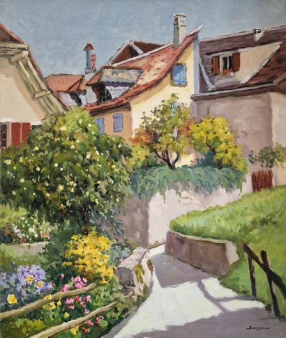 EUGENE SANDRINI (1925-1998)
Chemin du Bourg...