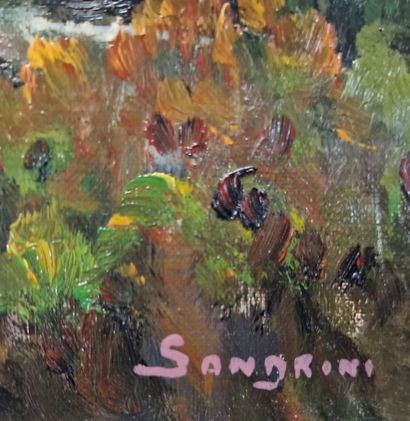 EUGENE SANDRINI (1925-1998)
La Camargue aux...