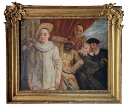 20th CENTURY SCHOOL after WATTEAU 
Actors...