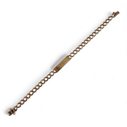 20th Century pink gold IDENTITY BRACELET...