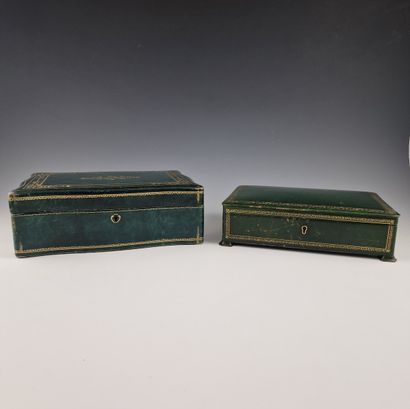 TWO JEWELRY BOXES in the Napoleon III - XXth...