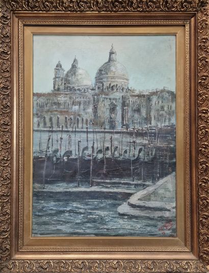 20TH CENTURY SCHOOL 
Venice, the gondolas...