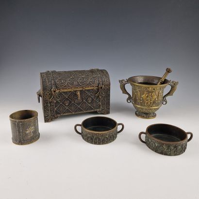 Max LE VERRIER (1891-1973) - FOUR BRONZE...
