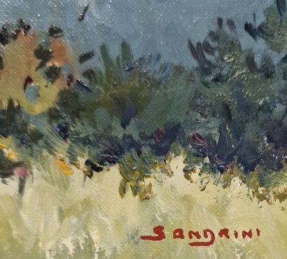 EUGENE SANDRINI (1925-1998)
Crépuscule à...