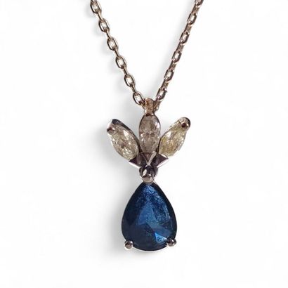 MODERN COLLAR in 750 Millièmes white gold,...