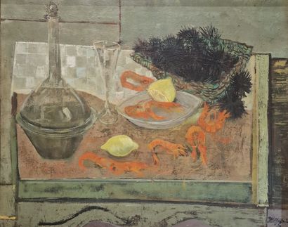 Louis TRABUC (1928-2008)
Nature morte aux...