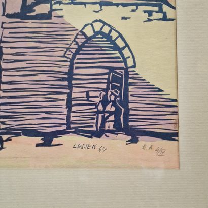 LESSEN (20th century)
Village scene in North...