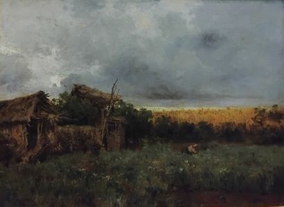 Léon PELOUSE (1838-1891)
Peasant woman and...