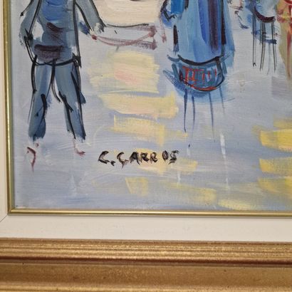 Catherine GARROS (1954) 
Nice - Le marché...