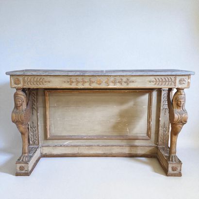 LARGE CONSOLE in the Retour d'Egypte style...