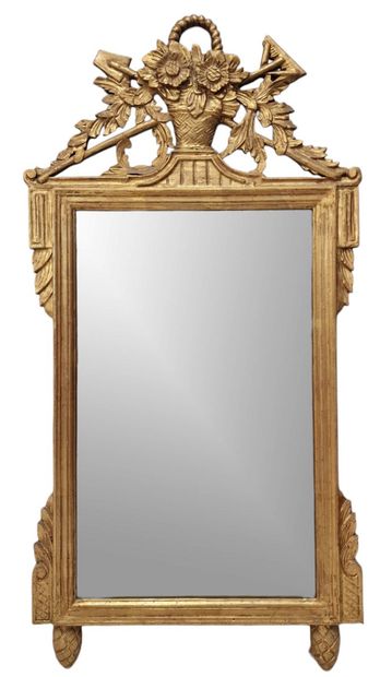RECTANGULAR FRONTON MIRROR in the Louis XVI...