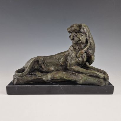 B.C. ZHENG (20th century) 
Couple of felines...