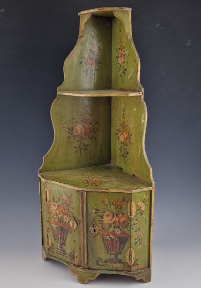 Louis XVI period lacquered wood ENCOIGNURE...