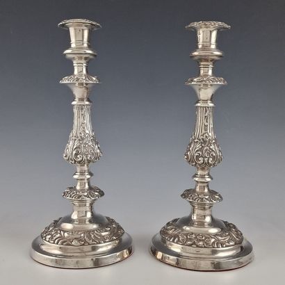 PAIR OF Regency style FLAMBEAUX - XXeme Siècle...