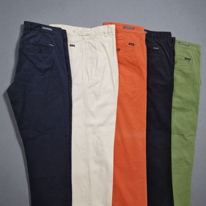 FACONNABLE - LOT COMPOSED OF FIVE MEN'S PANTALON...