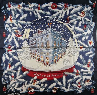 HERMES Paris made in France - CARRE en twill...