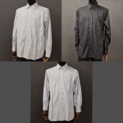 HERMES - LOT COMPOSED OF THREE MEN'S CHEMISES...