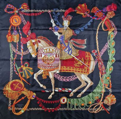 HERMES Paris made in France - CARRE en twill...
