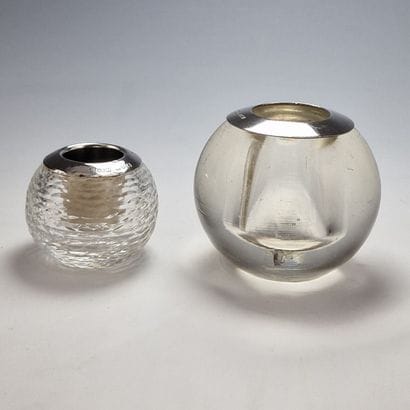 TWO LAMP HOLDERS, one pyrogenic - England...