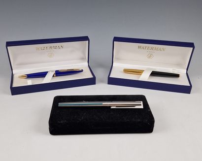 WATERMAN - DEUX STYLOS PLUME ET UN STYLO...