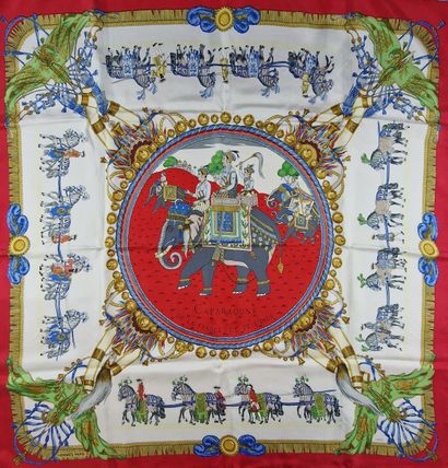 HERMES Paris made in France - CARRE in printed...