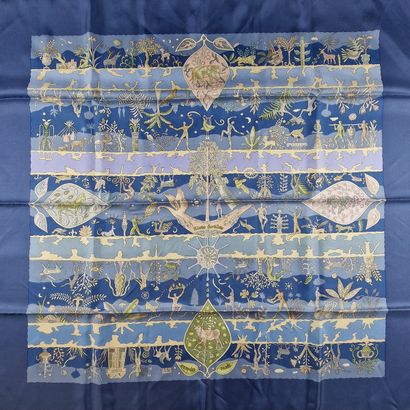 HERMES Paris made in France - CARRE in printed...