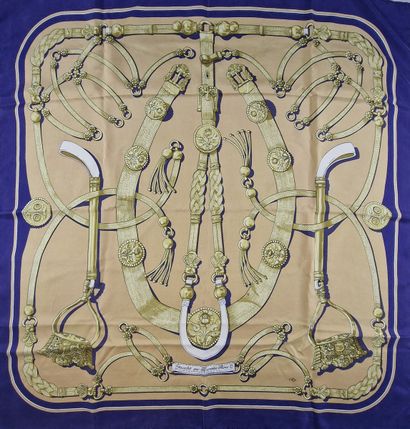 HERMES Paris made in France - CARRE in printed...