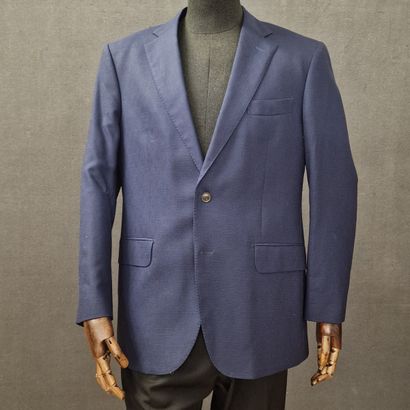 FACONNABLE - MEN's jacket in navy wool. Italian...