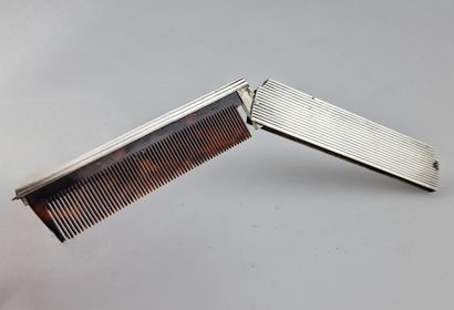 HERMES PARIS - PEIGNE PLIABLE DE POCHE à...