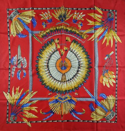 HERMES Paris made in France - CARRE in printed...