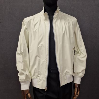 FACONNABLE - MEN'S zipped nylon chalk bLOUSON....