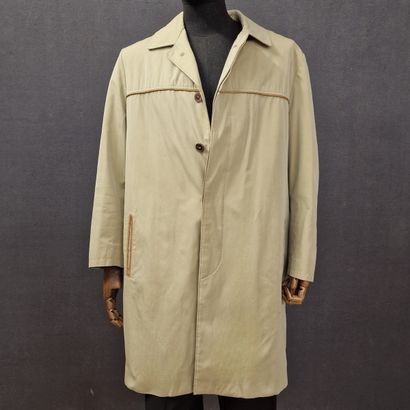 ETEO - IMPERMEABLE HOMME en gabardine beige,...