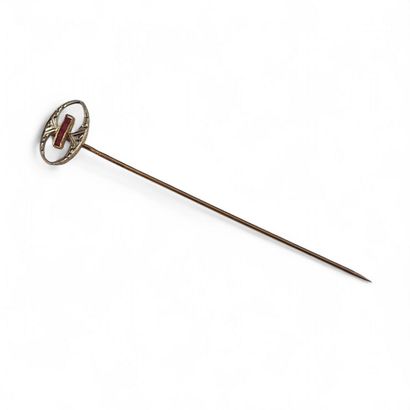 CRAVATE PINGLE Circa 1900 in two-tone 750...