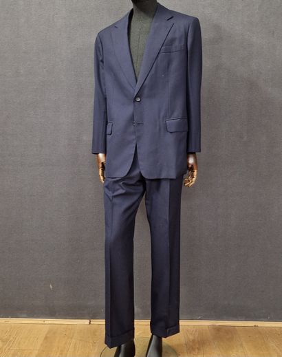 ANDERSON & SHEPPARD - MEN's navy wool suit....