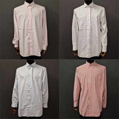 FACONNABLE - SET OF FOUR VARIOUS MEN'S SHIRTS....