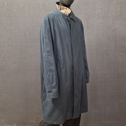 BURBERRY - IMPERMEABLE en gabardine suédé...