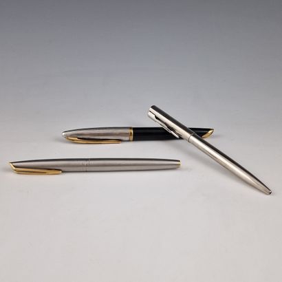 WATERMAN - DEUX STYLOS PLUME ET UN ROLLER...