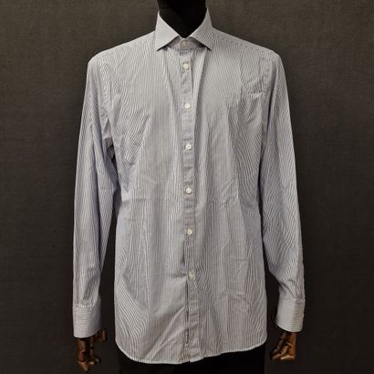 FACONNABLE - SET OF FOUR VARIOUS MEN'S SHIRTS....