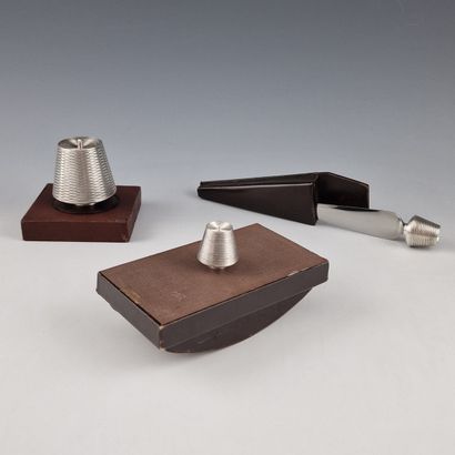 PUIFORCAT - THREE-PIECE DESKTOP NECESSAIRE...