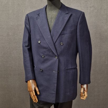 HUNTSMAN - MEN'S double-breasted jacket in...