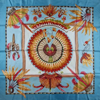 HERMES Paris made in France - CARRE in printed...