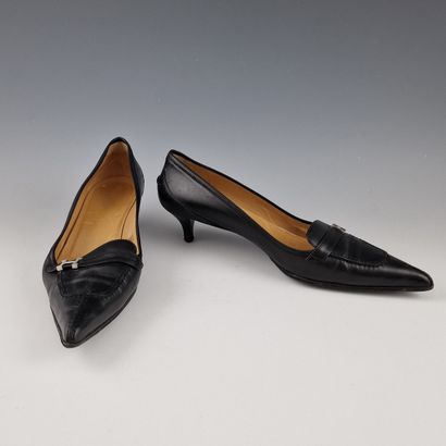 HERMES Paris made in Italy - PAIR OF ESCARPINS...