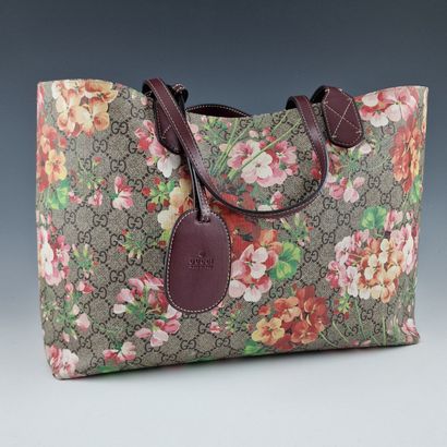 GUCCI - 38 cm reversible tote bag, one side...
